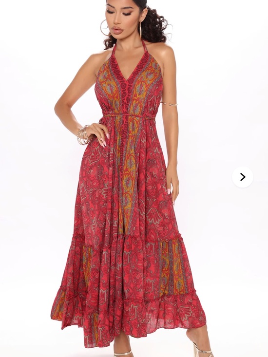Fashion Nova Dresses & Skirts - Fashion Nova Brunch in Bali Bohemian Pink Paisley Maxi Dress